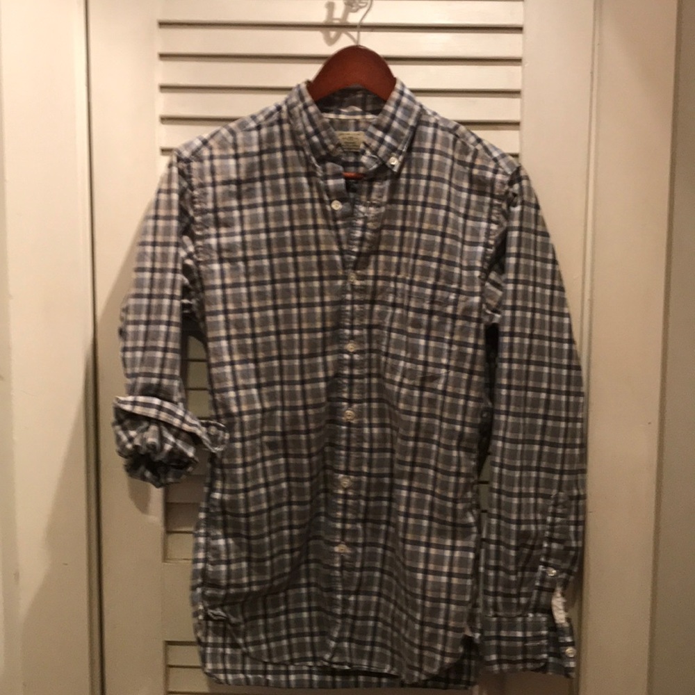 J.Crew checked button down